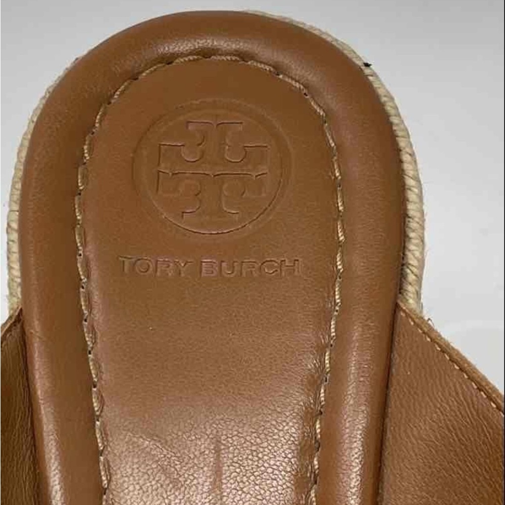 Tory Burch Tan Women's Sandals with Gold Logo Accent - Picture 5 of 6